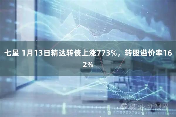 七星 1月13日精达转债上涨773%，转股溢价率162%