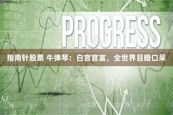 指南针股票 牛弹琴：白宫官宣，全世界目瞪口呆