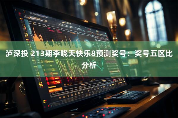 泸深投 213期李晓天快乐8预测奖号：奖号五区比分析